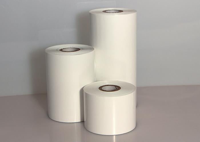 1.18 Inches X 2460 Feet (30mm X 750m)-Thermal Transfer Ribbon, M295C Bright White Specialty Near Edge Wax/Resin, White, 24 Rolls Per Case,18105482